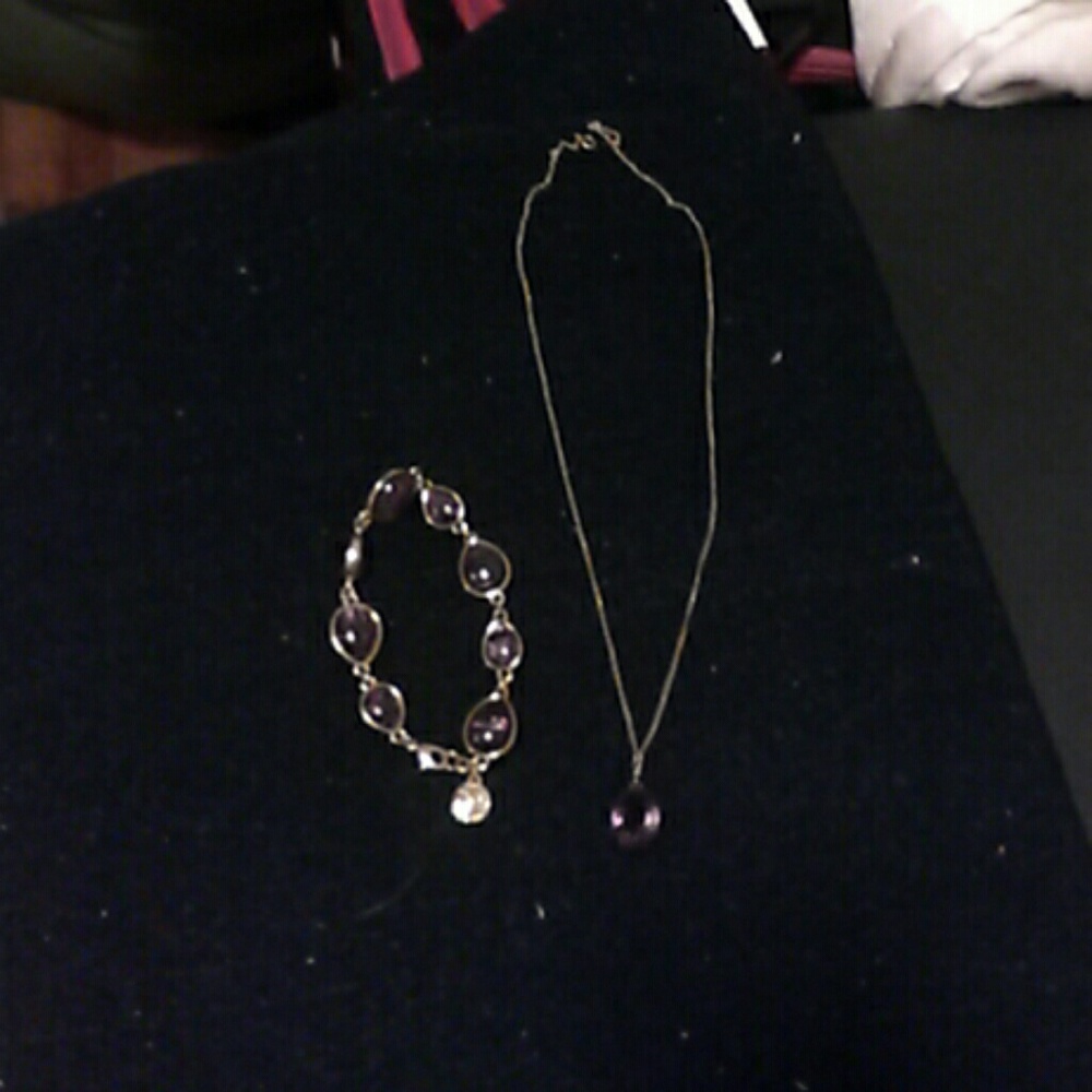 Necklace and bracelet pair